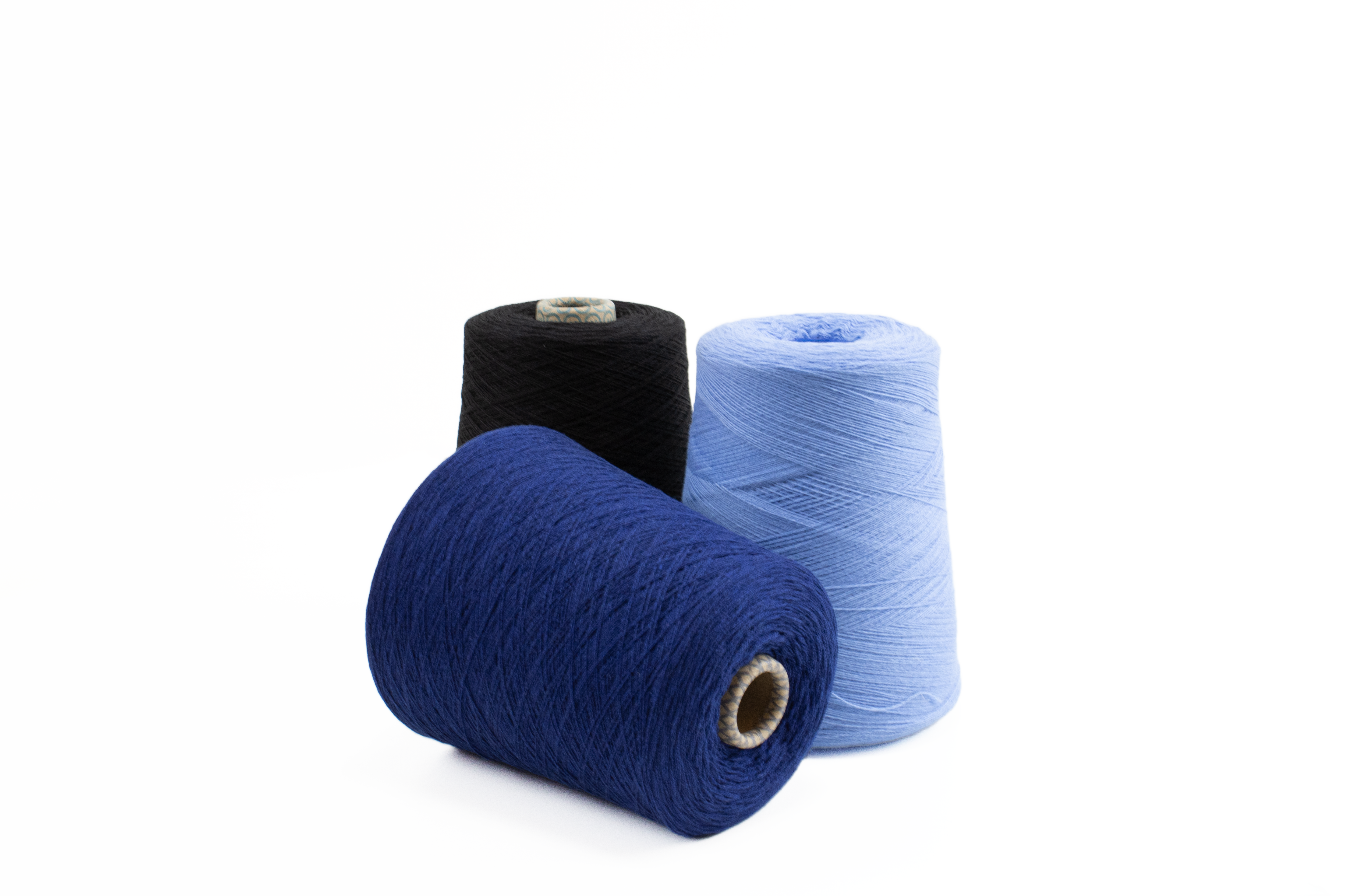 rocche di lana blu