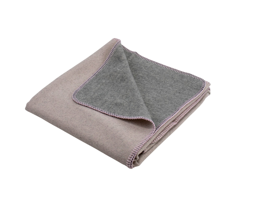 Coperta per culla in lana e cashmere double face