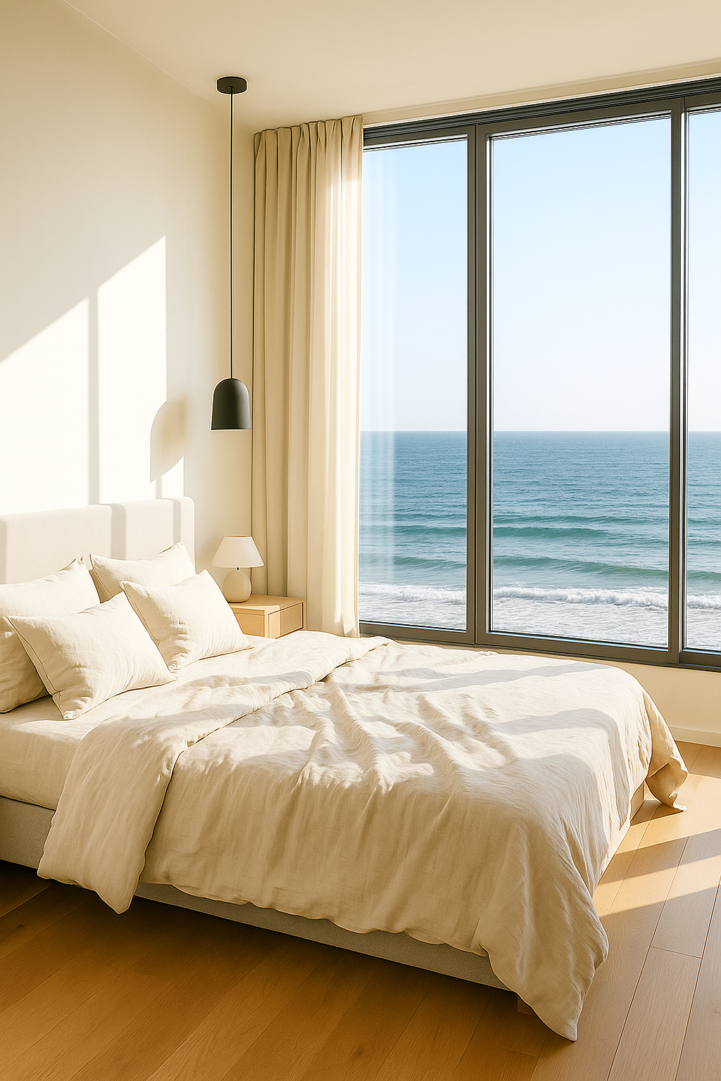 Completo Lenzuola Matrimoniale Lino stropicciato Hipster 250x300 / Bianco naturale - 350 € CoBi Cashmere