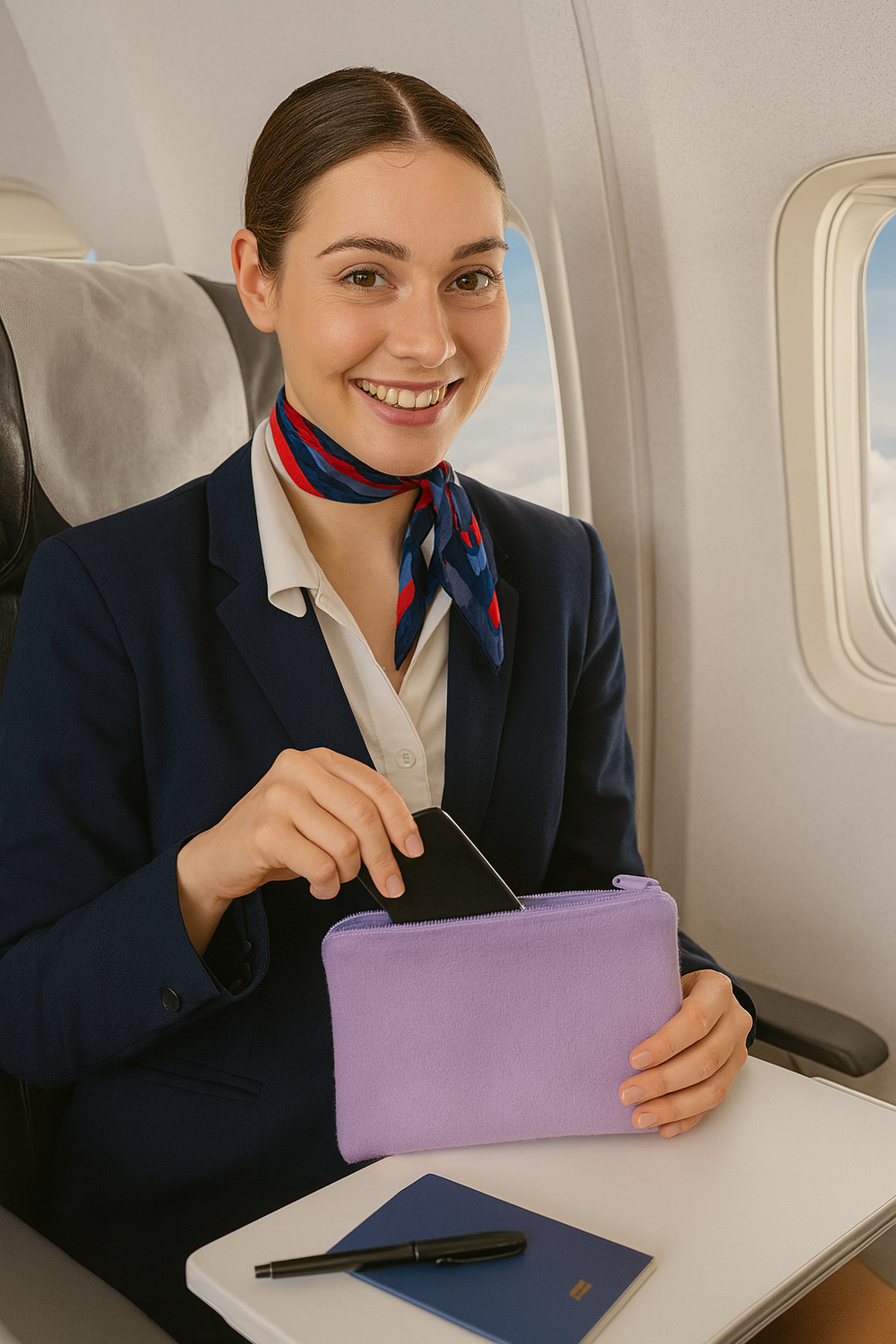 borsettina di cashmere viola