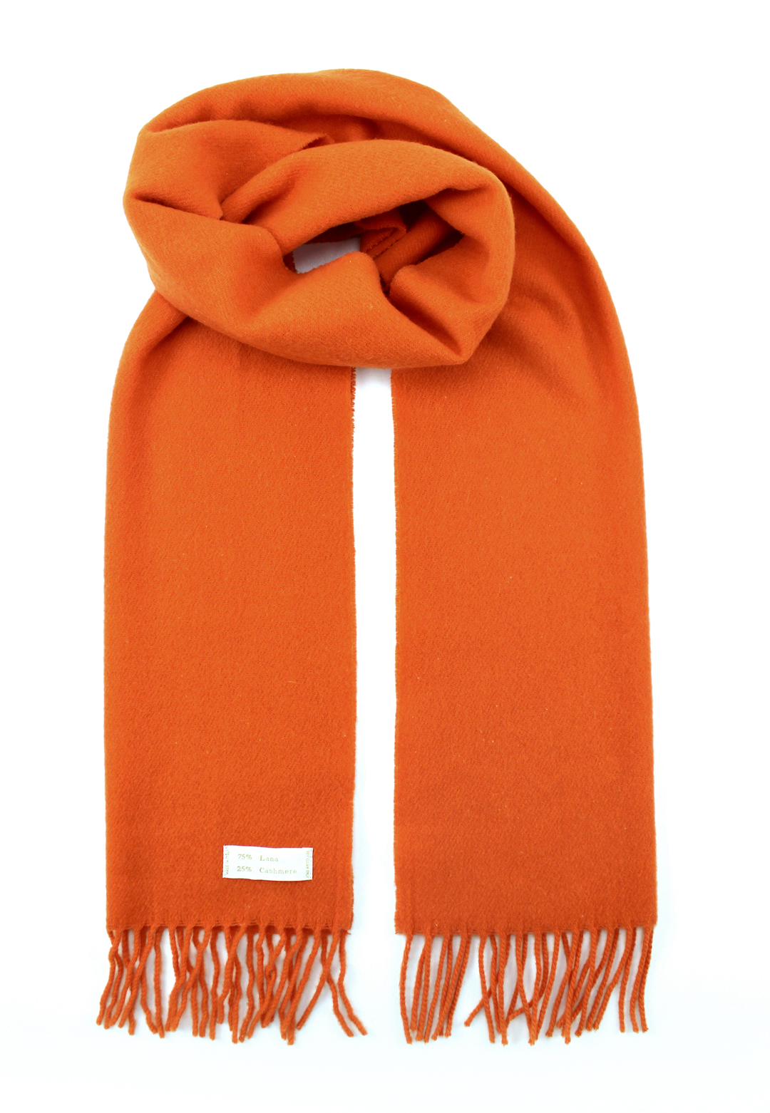 Sciarpa EOLO Cashmere e Lana 35x180 / Arancione - Azzurro - CO.BI vibrante arancione cachemire sciarpa frangiato 59 €