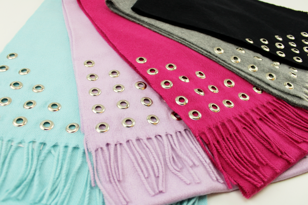 Sciarpa ABBIE Puro Cashmere - Ciclamino - CO.BI pila colorato sciarpe metallico gommini Cashmerewool