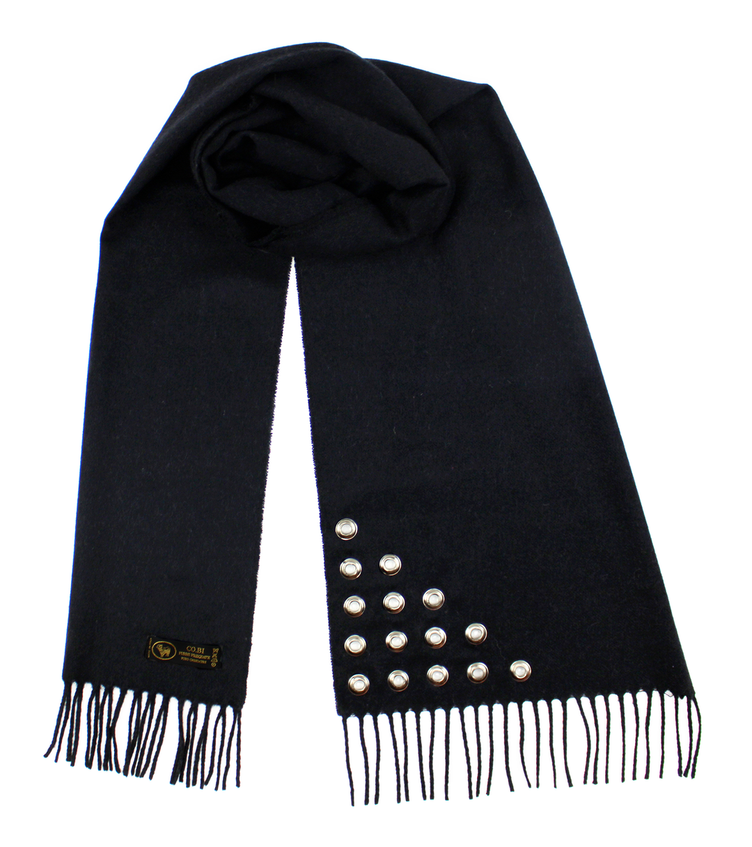 Sciarpa ABBIE Puro Cashmere Nero / 35x180 - Ciclamino - CO.BI nero cachemire sciarpa frangia stallone 108,50 €