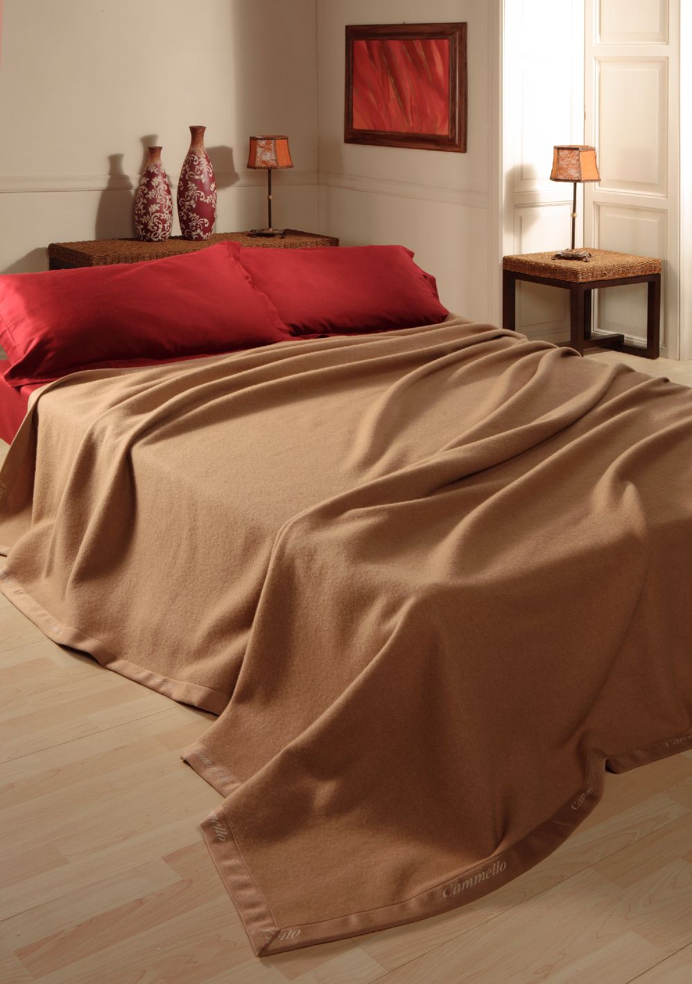 ALEX BLANKET Pure Camel