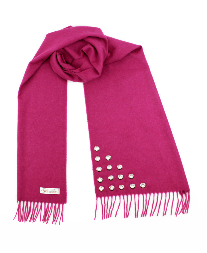 Sciarpa ABBIE Puro Cashmere Ciclamino / 35x180 - CO.BI cremisi pashmina sciarpa strass abbellimenti 108,50 €