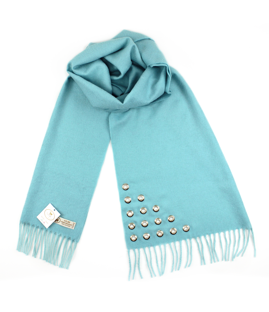 Sciarpa ABBIE Puro Cashmere Tiffany / 35x180 - Ciclamino - CO.BI luce blu sciarpa frangia rotondo 108,50 € Cashmerewool