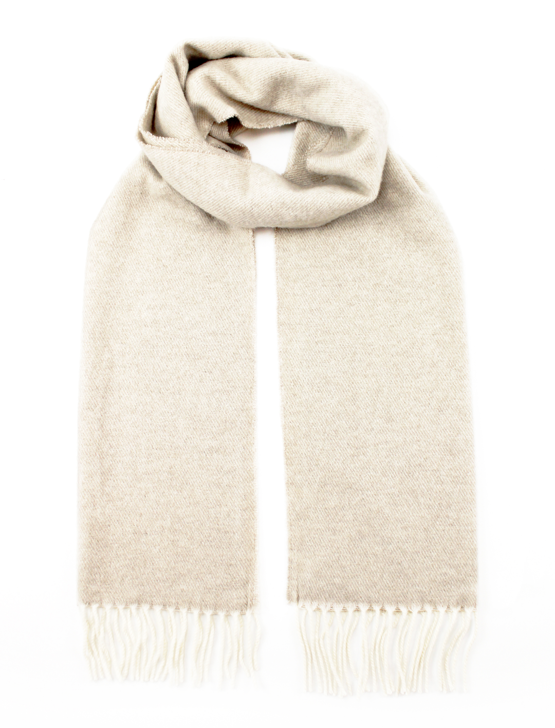 Sciarpa EOLO Cashmere e Lana 35x180 / Beige - Azzurro - CO.BI luce beige cachemire sciarpa frangia 59 € CoBi