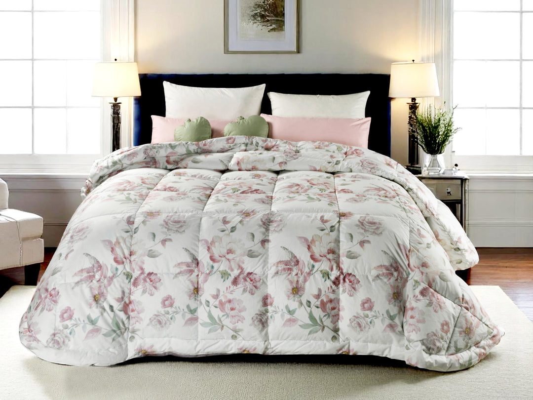 Trapunta FIORI invernale double face Bianco / 270x260 cm - CO.BI Cashmere 408 € CoBi