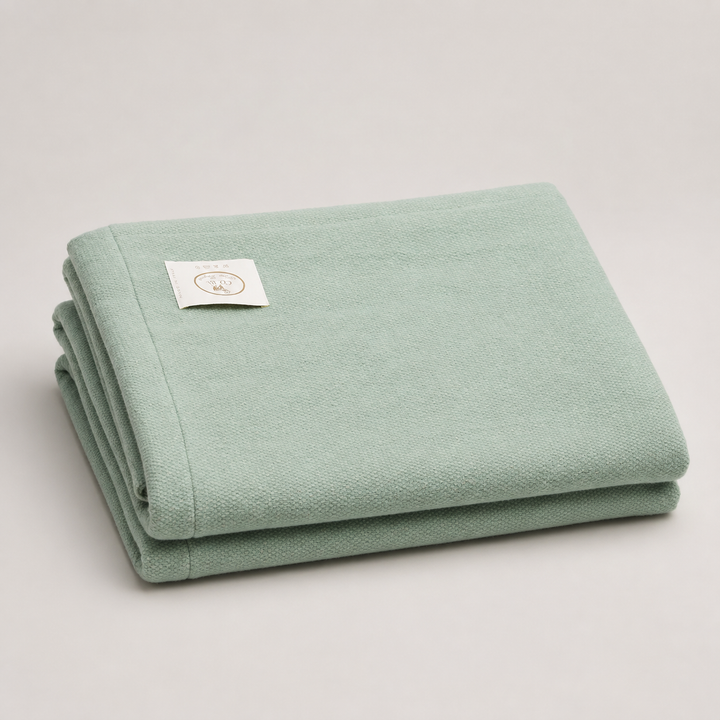 Coperta leggera ALLEGRA con bordo ripiegato Lana e Lino