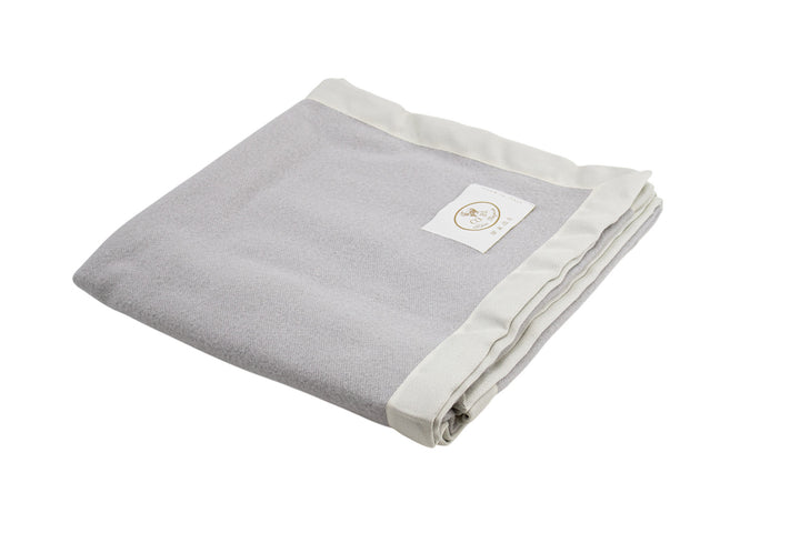 Coperta per culla o lettino in grigio perla