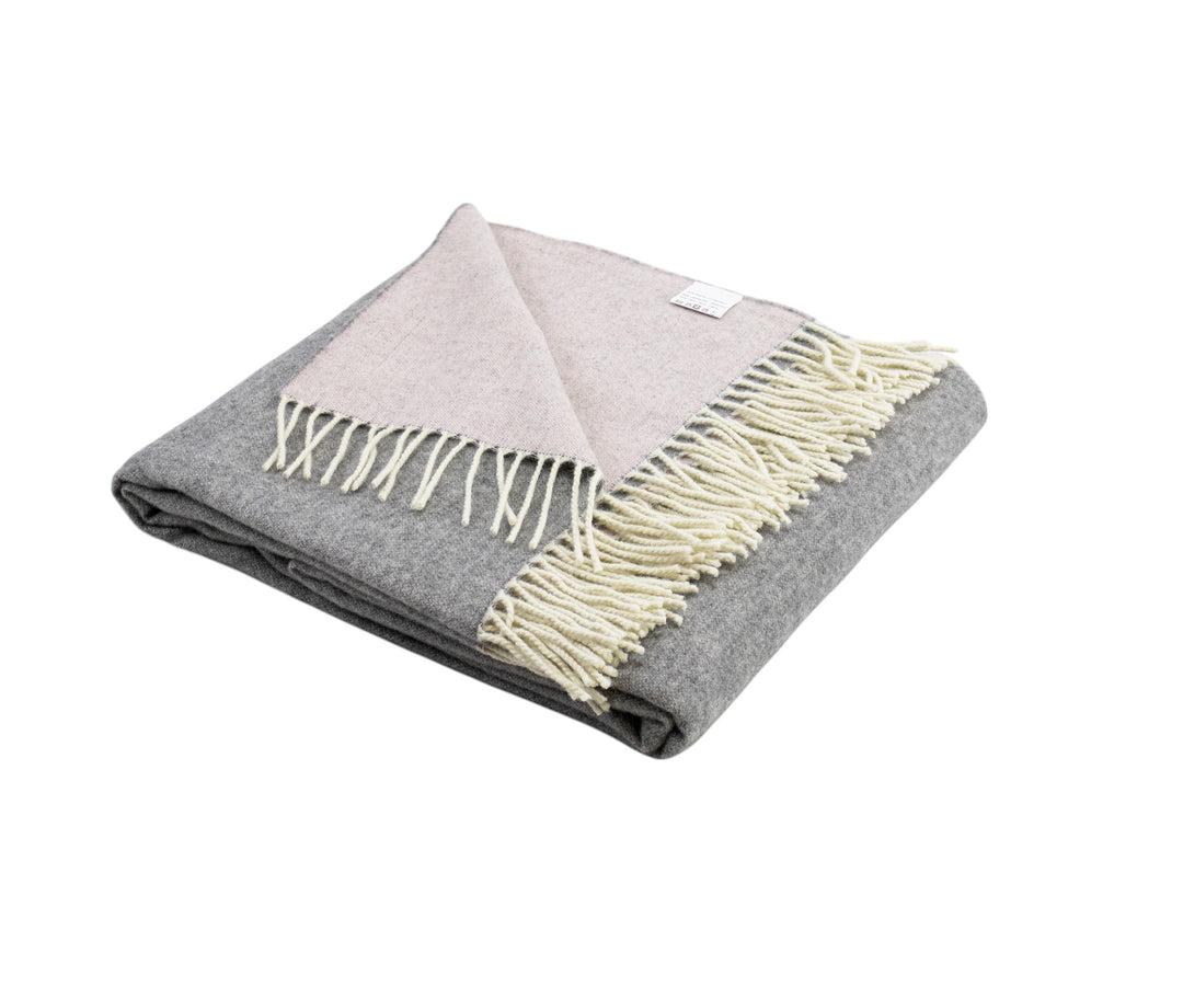 Throw ARTURO Double Face Cashmere and Wool