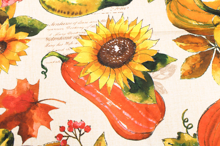 Luxury Stain-Resistant Tablecloth 8/10 People AUTUMN