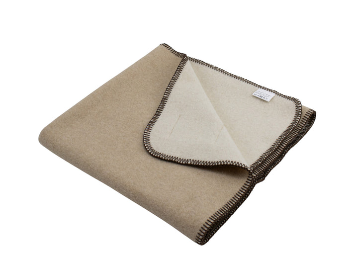 Copertina BELLA Lana e Viscosa Naturale Tortora / Culla 75x110 cm - Coperte Baby - CO.BI Cashmere 30 € CoBi