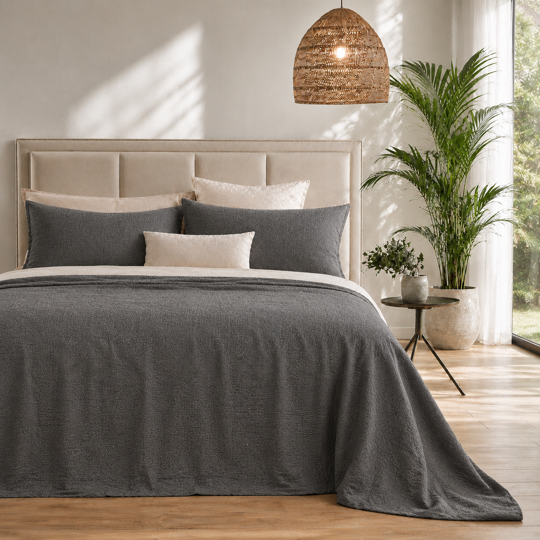 Copriletto Matrimoniale in Puro Lino Hipster COLLINA