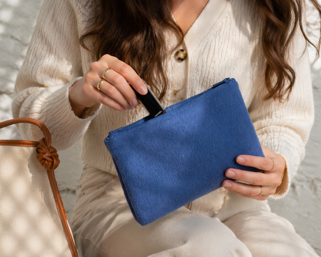 Pochette porta oggetti di cashmere 