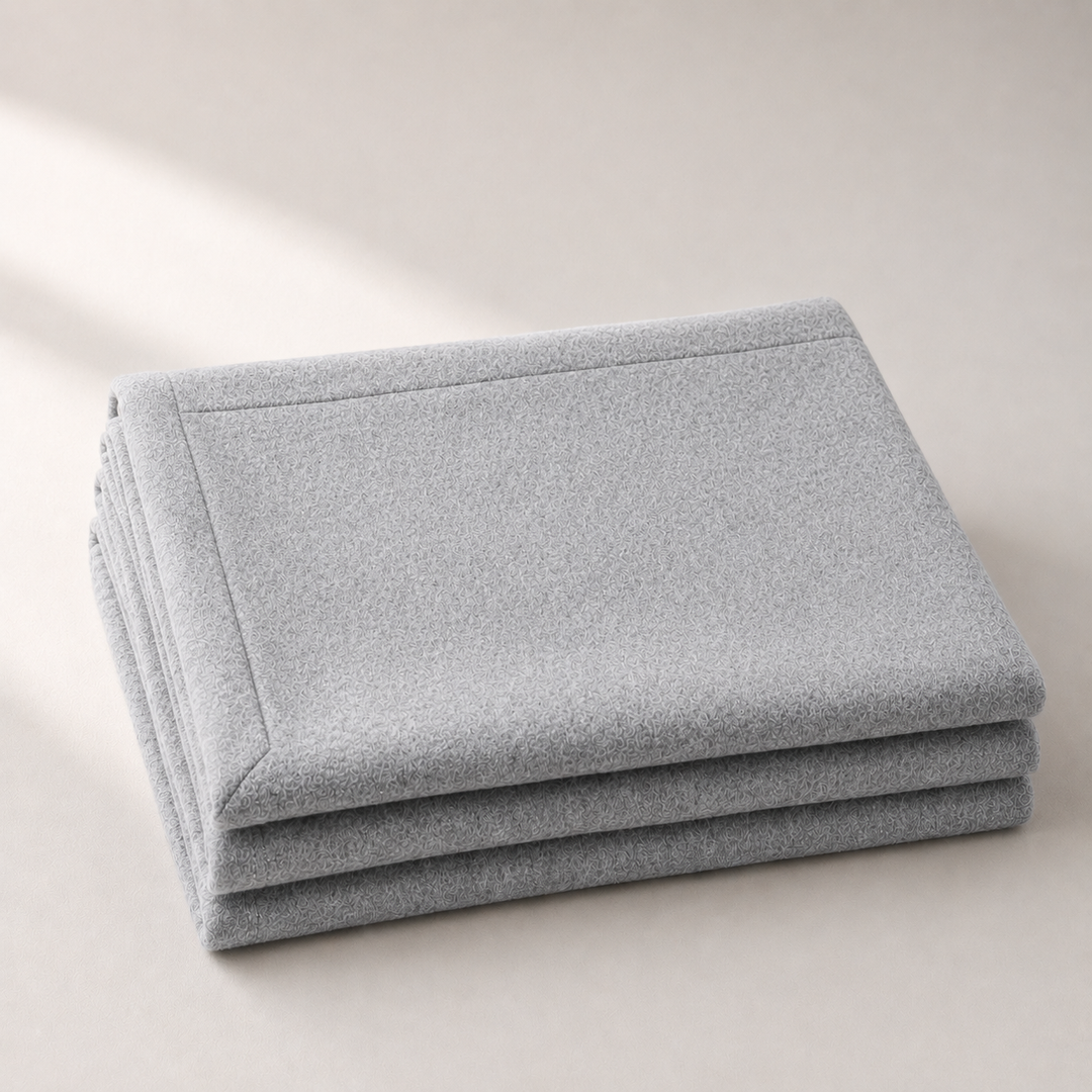 Coperta leggera PATTY Cashmere e Lana bordo risvoltato