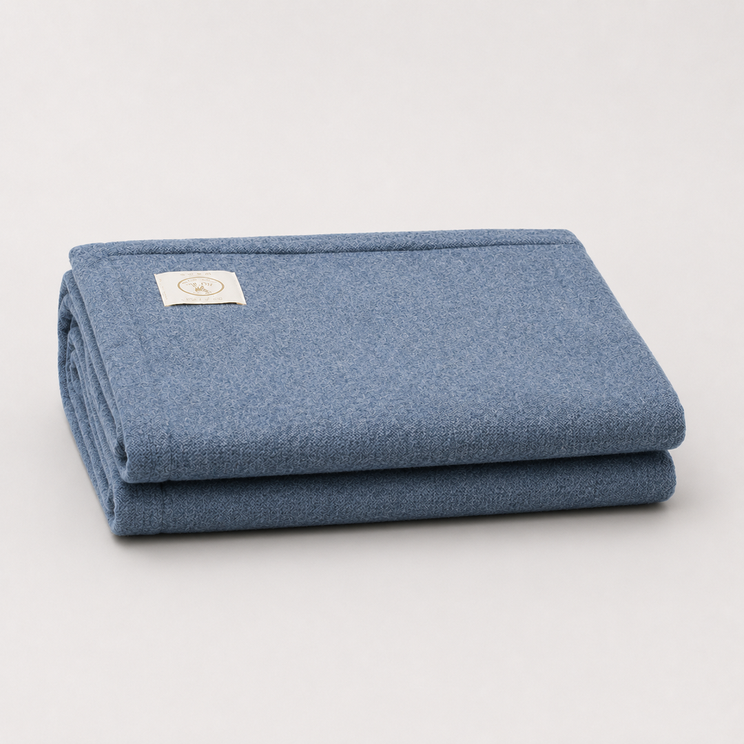 Coperta LUISA Leggera Cashmere e Lana con bordo risvoltato