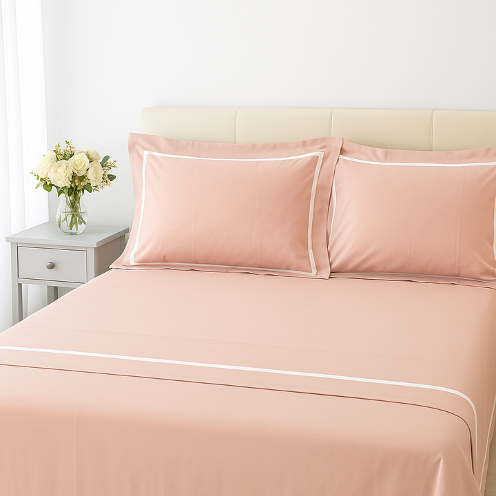 Completo Lenzuola Raso Superior Cotone CAMILLA