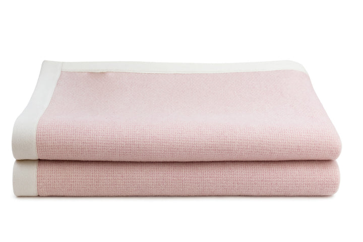Coperta GIULY Lana e Viscosa Naturale Rosa / King Size 270x230 - Coperte Marrone - CO.BI Cashmere 240 € CoBi