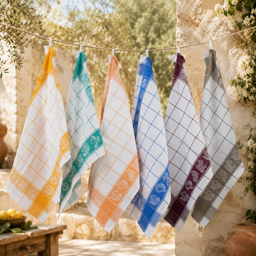 Asciugapiatti di cotone egiziano