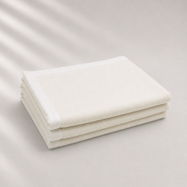 Coperta matrimoniale colore bianco naturale