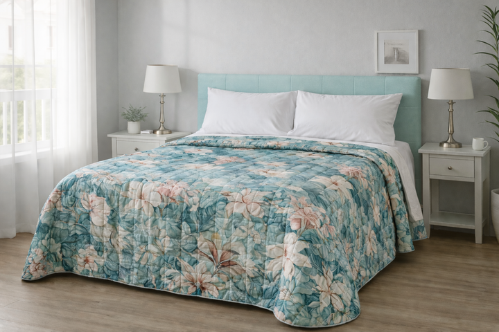 Trapuntino leggero 4 stagioni con fiori