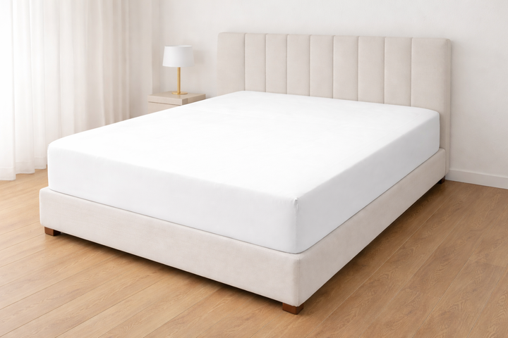 Lenzuolo sotto con elastici bianco