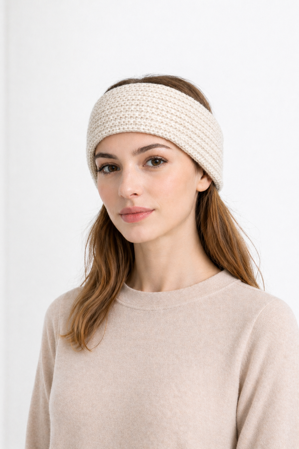 Fascia per capelli, scaldacollo di cashmere