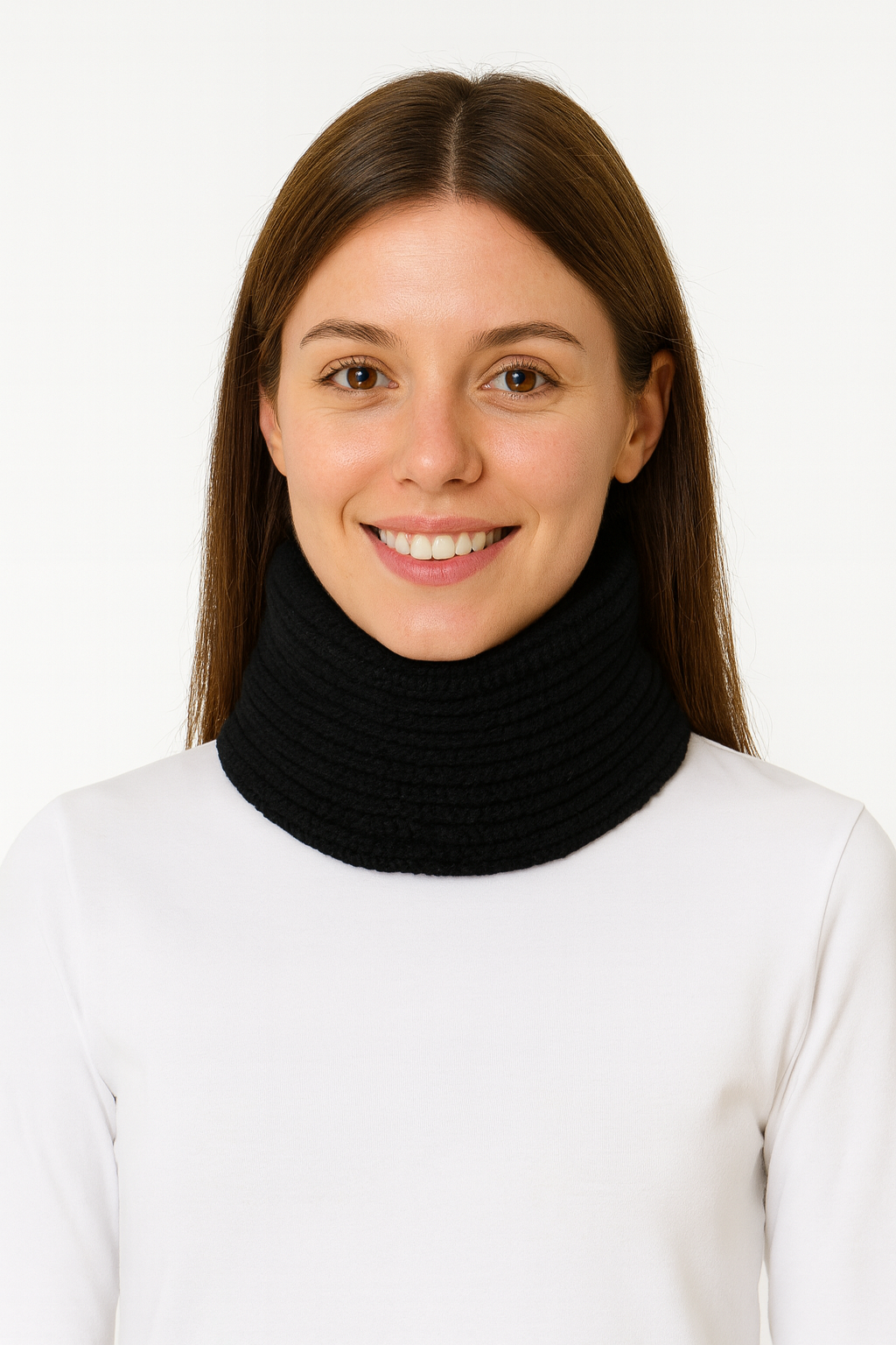 scaldacollo in cashmere nero