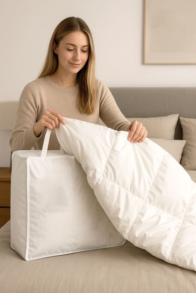Piumone COCCOLA leggero con piumette e piumino 250x215 - CO.BI 208 € CoBi Cashmere