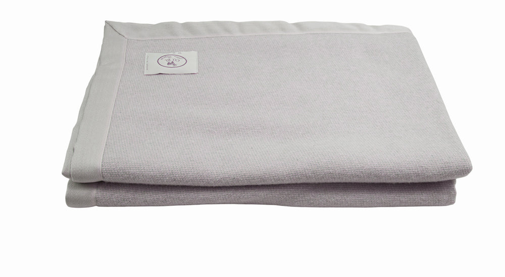 coperta matrimoniale rosa chiara di mohair