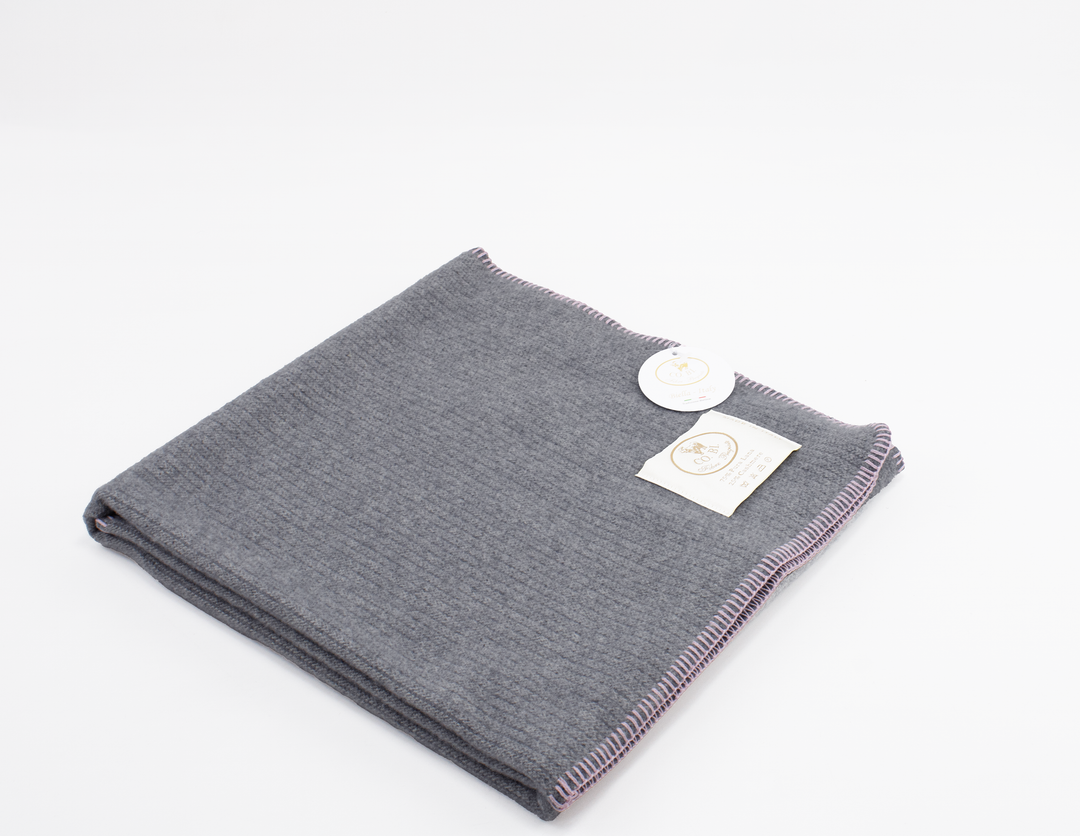 Copertina NOEMI Cashmere e Lana Grigio / Culla 75x110 - Coperte Baby Coperta per culla in - CO.BI 69 € CoBi