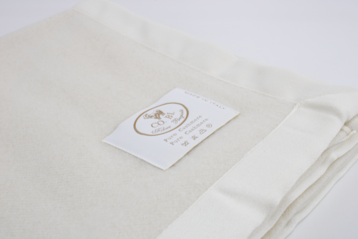 Coperta bianca per culla in Cashmere