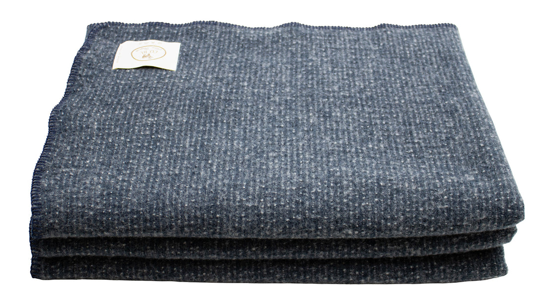 Coperta blu con punto cavallo blu scuro