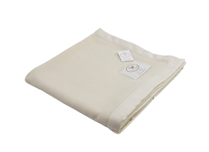 Coperta per culla leggera bianco naturale