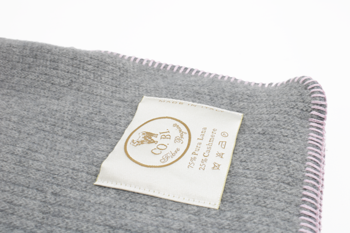 Copertina NOEMI Cashmere e Lana Grigio / Culla 75x110 - Coperte Baby Coperta per culla in - CO.BI 69 € CoBi