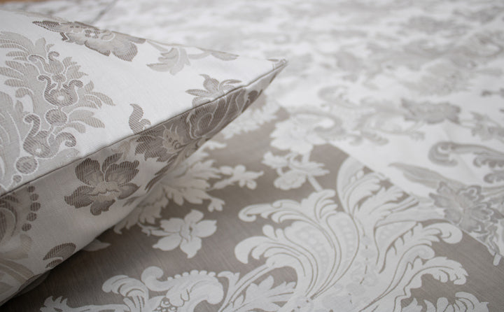 Double Duvet Cover in Cotton in Jacquard Damask