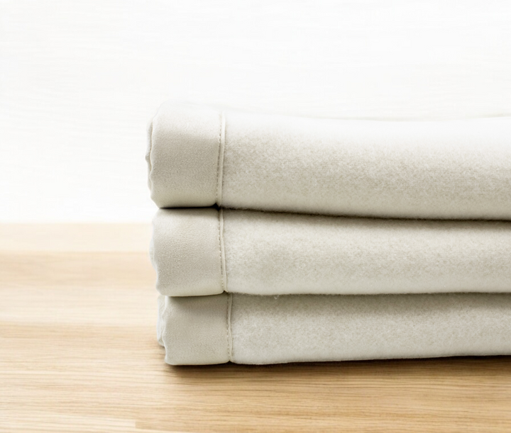 JENNY BLANKET Pure Cashmere with Suede edge