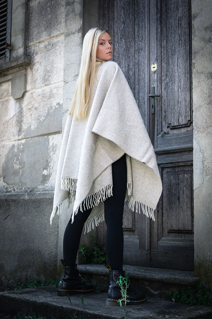 PONCHO EVADINA Cashmere e Lana