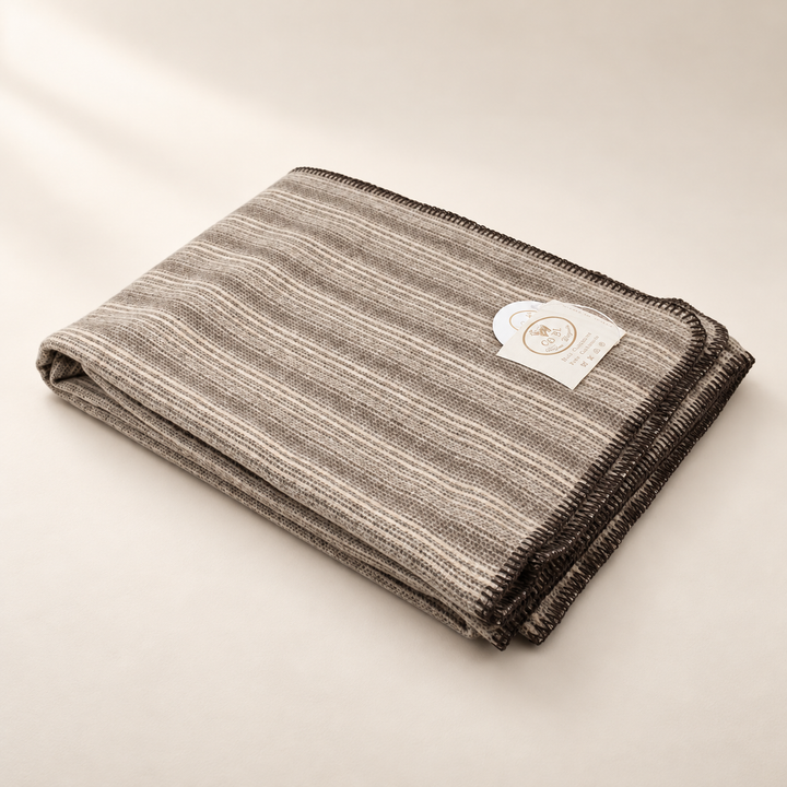 DANY - Plaid 100% Cashmere rifinito punto cavallo