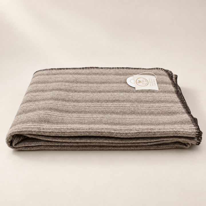 DANY - Plaid 100% Cashmere rifinito punto cavallo