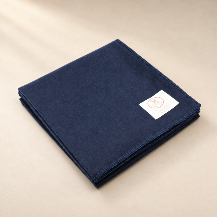 Pure Cashmere Throw whipstitch edge