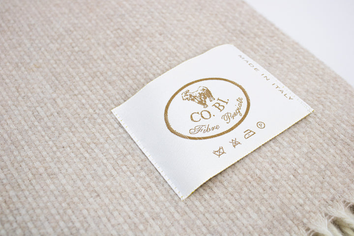 Particolare dell'armatura del plaid beige