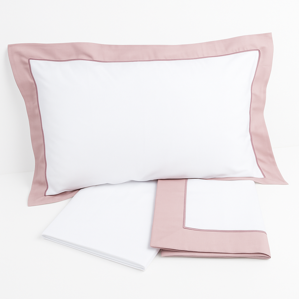Completo Lenzuola Raso Superior Cotone LAURA
