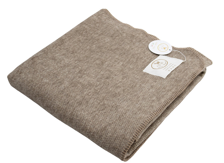 Coperta per lettino di lana e Cashmere marrone