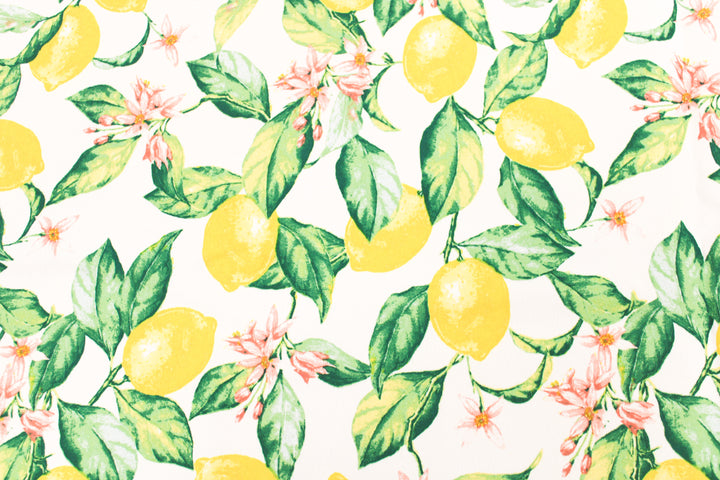 Luxury Stain-Resistant Tablecloth 8/10 People LEMONS