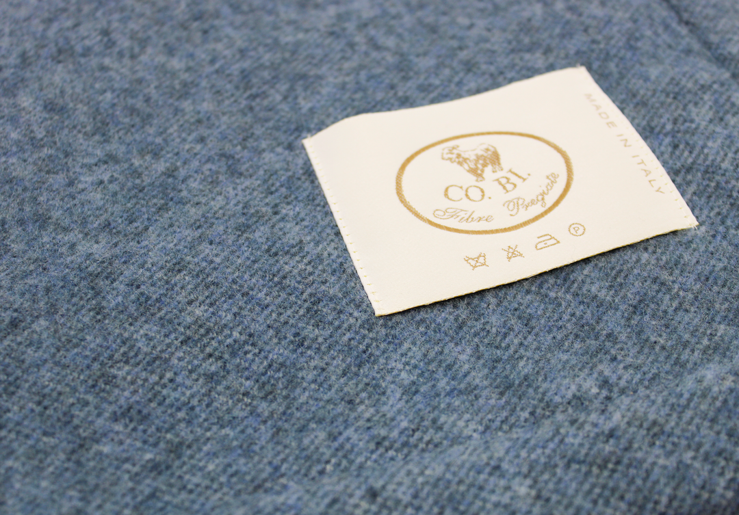 Coperta LUISA Leggera Cashmere e Lana con bordo risvoltato