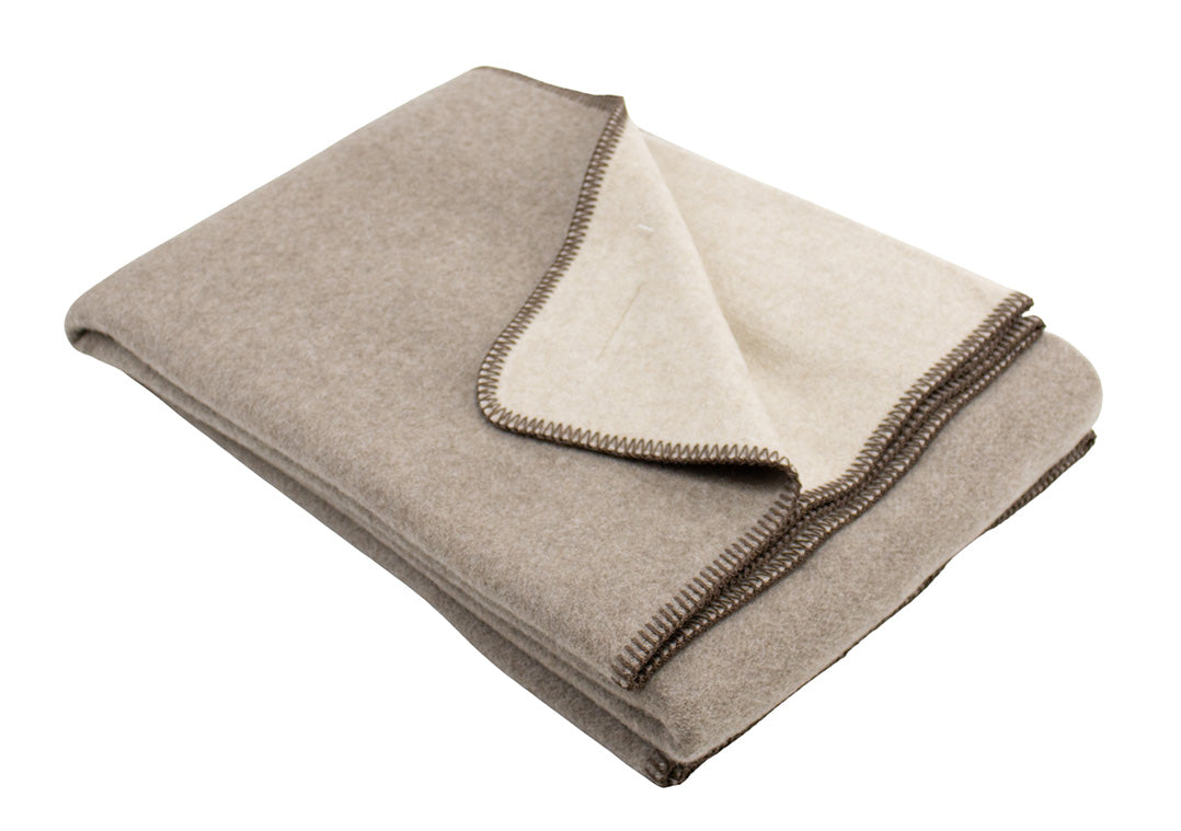 Throw DOUBLE Whipstitch border Pure Cashmere