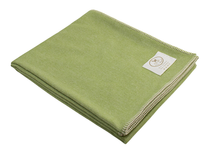 Plaid verde di cashmere