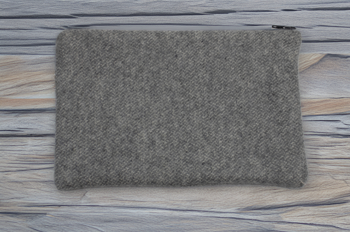 POCHETTE - ASTUCCIO in Puro Cashmere colore grigio